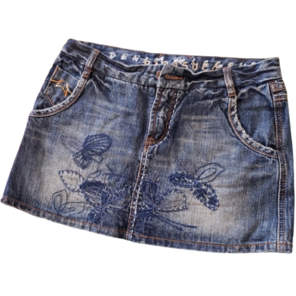 Parasuco Denim Mini Skirt